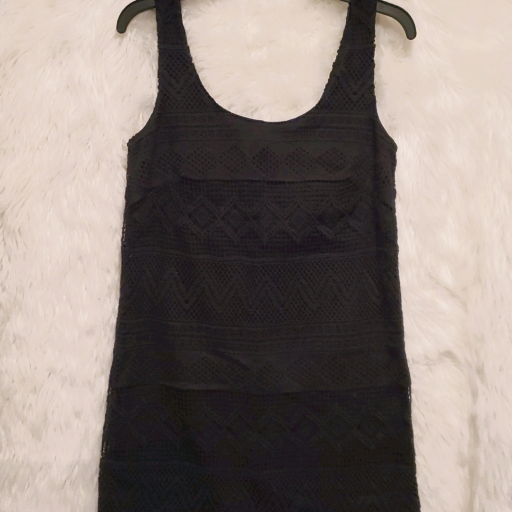 J. CREW black fitted mini dress